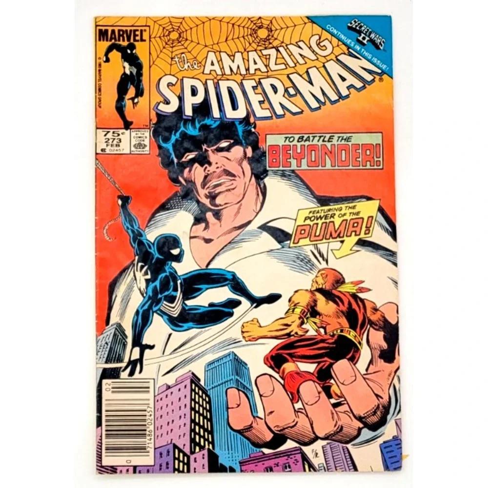 AMAZING SPIDER-MAN #273 (1985) /VG/ BEYONDER PUMA APP‎ SECRET WARS 2 NEWSSTAND
